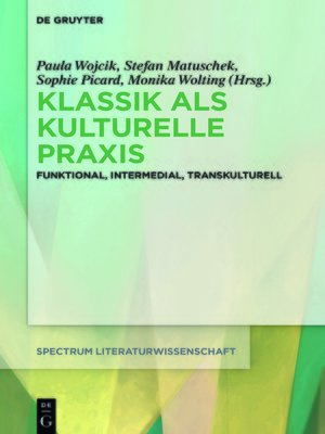 cover image of Klassik als kulturelle Praxis